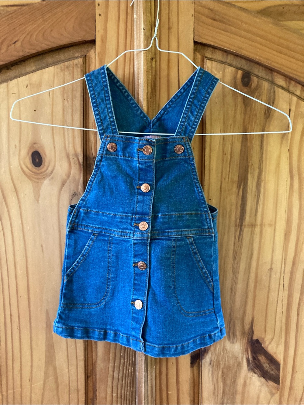 BCBG Girls blue jean overalls dress size 2T